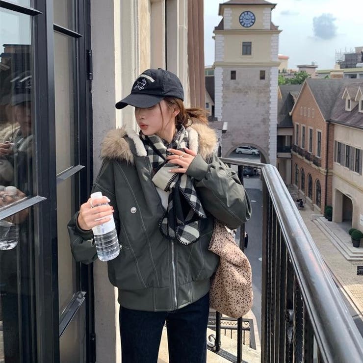 裏ファー付きブルゾン | Alvia | 詳細画像10 