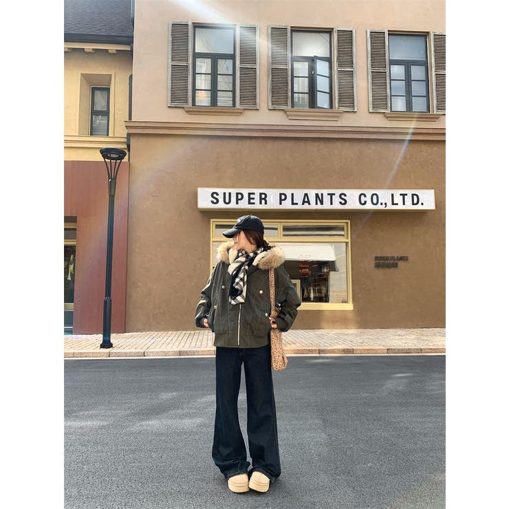 裏ファー付きブルゾン | Alvia | 詳細画像14 