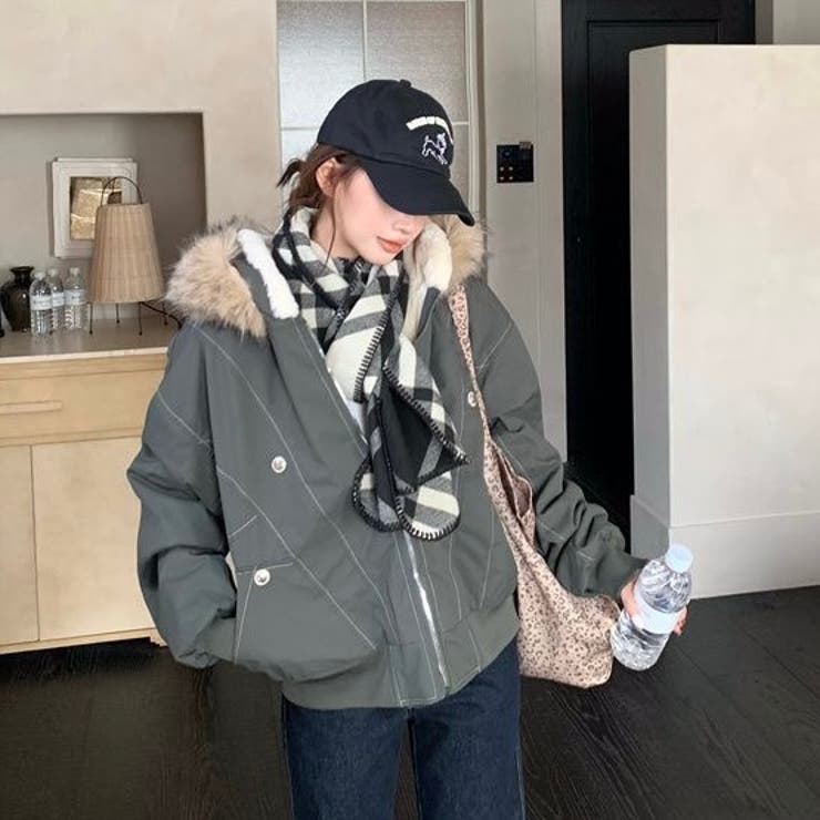 裏ファー付きブルゾン | Alvia | 詳細画像15 