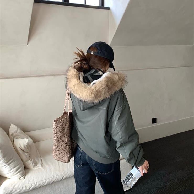 裏ファー付きブルゾン | Alvia | 詳細画像16 