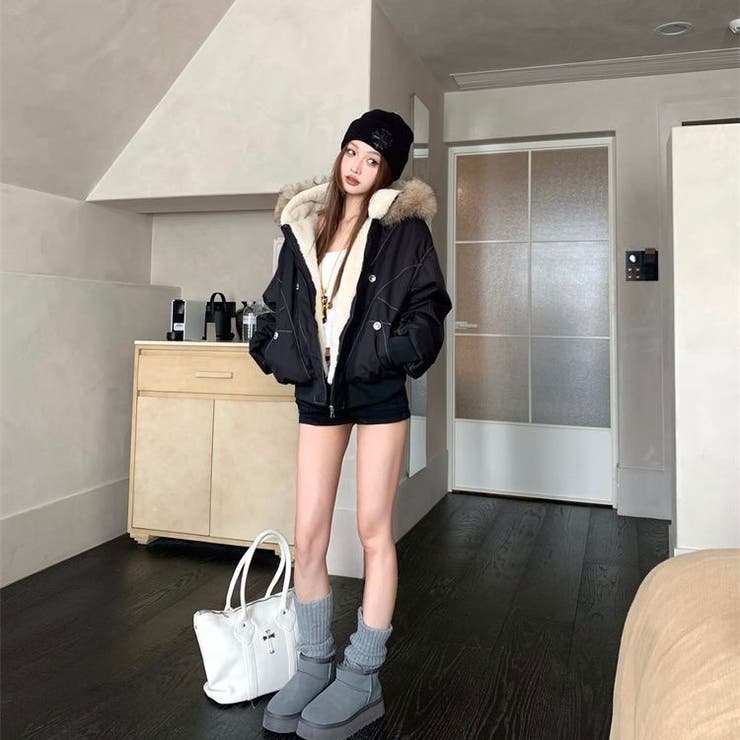 裏ファー付きブルゾン | Alvia | 詳細画像9 