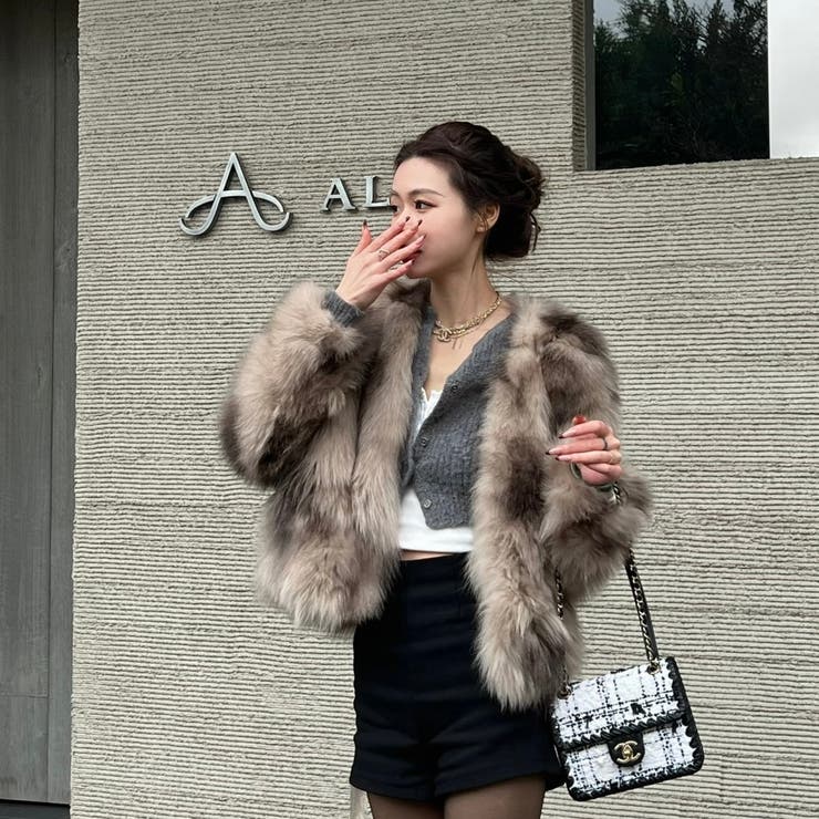 フェイクファーショートジャケット | Alvia | 詳細画像15 