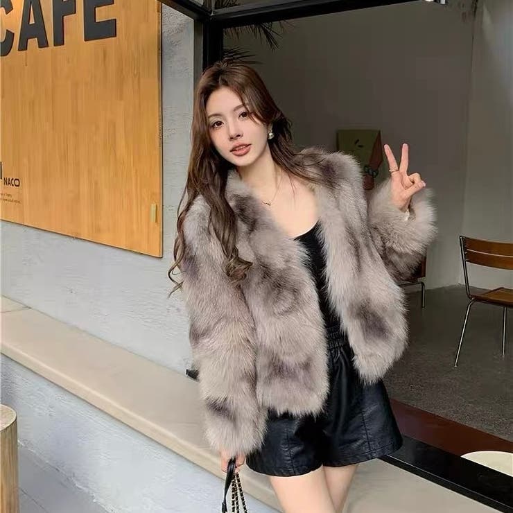 フェイクファーショートジャケット | Alvia | 詳細画像24 