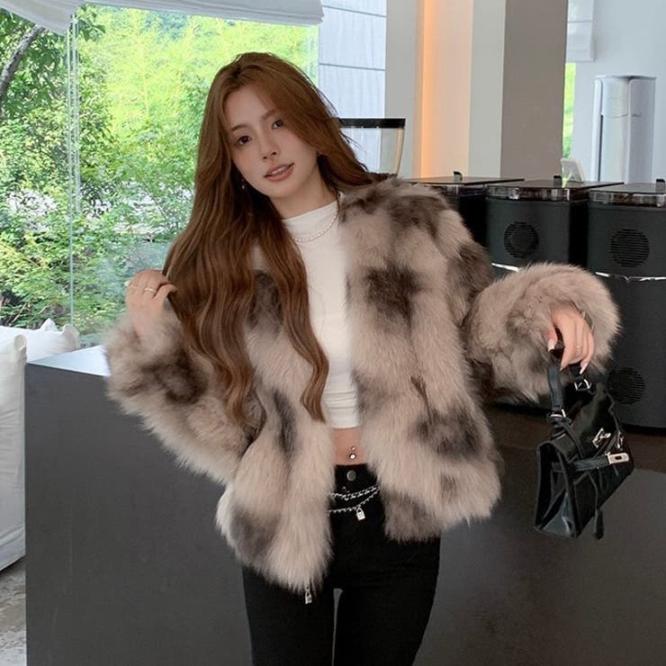 フェイクファーショートジャケット | Alvia | 詳細画像4 