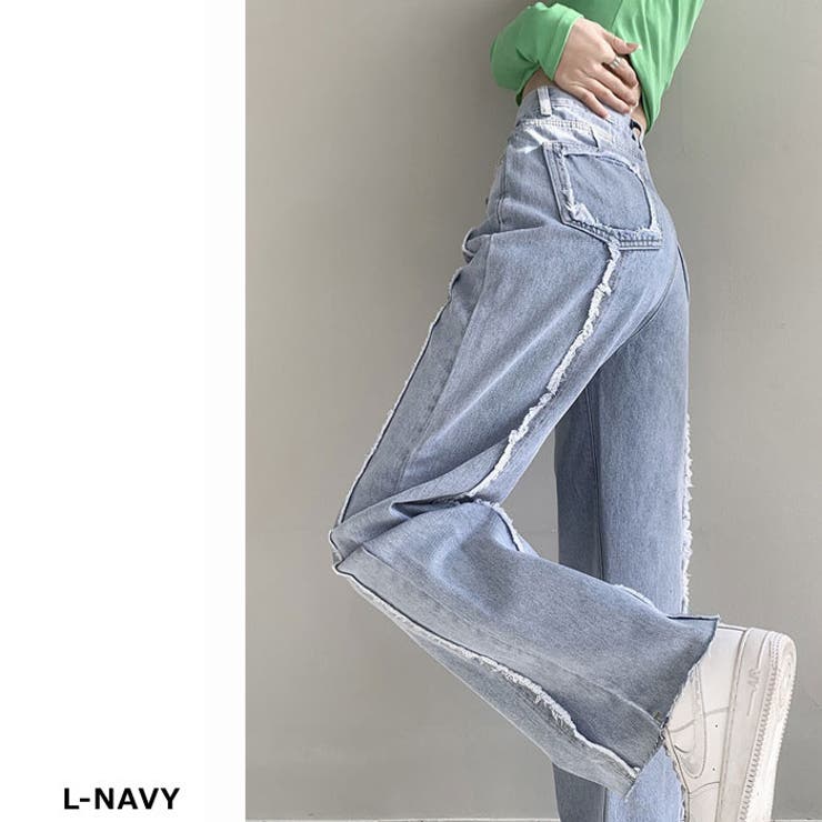 ELF SACK キュート レース ルーズ デニムパンツ ジーンズ ELF SACK(エルフサック) デニム・ジーパン(レディース) 2ページ