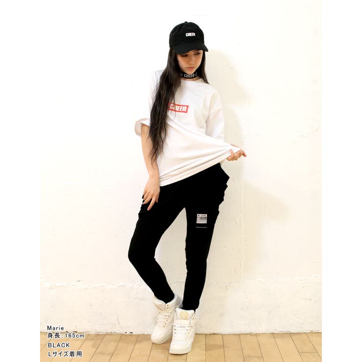 【ジョッパーパンツ】【CHEER】[チアー]ワンポイントベーシックジョッパーズパンツ美シルエット【テーパードスリムスキニーサルエルパンツダンスキッズレディースヨガCHEERチアーヨガロングパンツストレッチリラックスウェア】