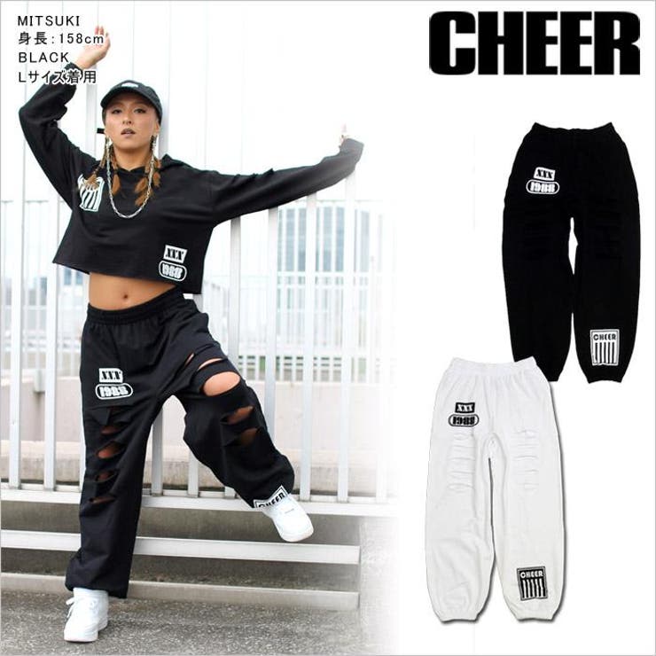 スウェット パンツ ダメージ加工[品番：CROW0000020]｜CHEER
