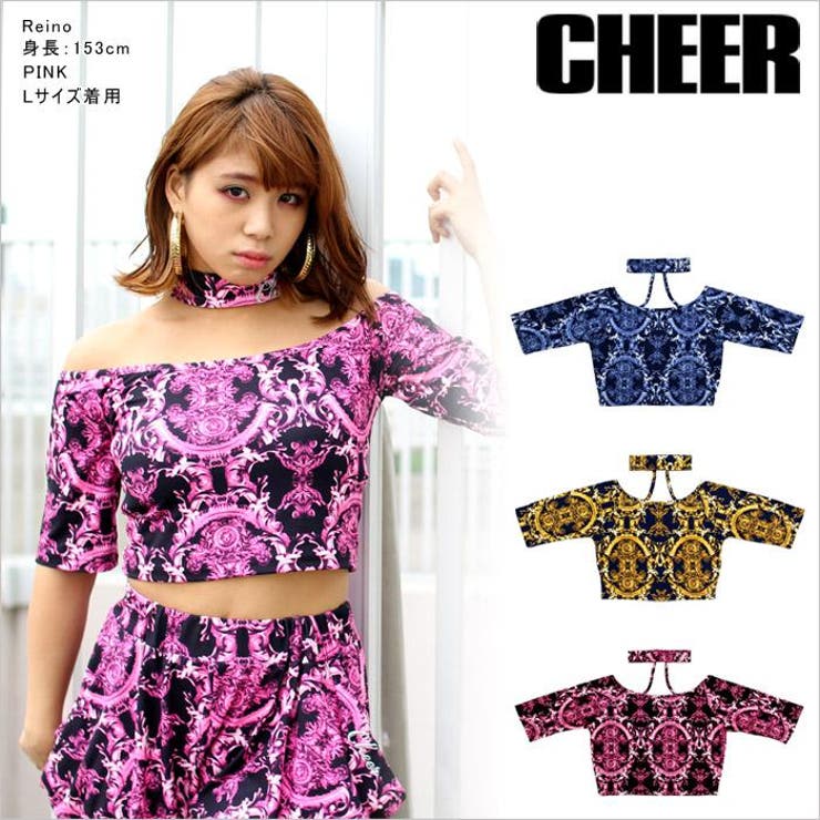 注目ショップ・ブランドのギフト Tシャツ オフショルダー[品番：CROW0000237]｜CHEER 肩出し シャツ/ブラウス(長袖/七分)
