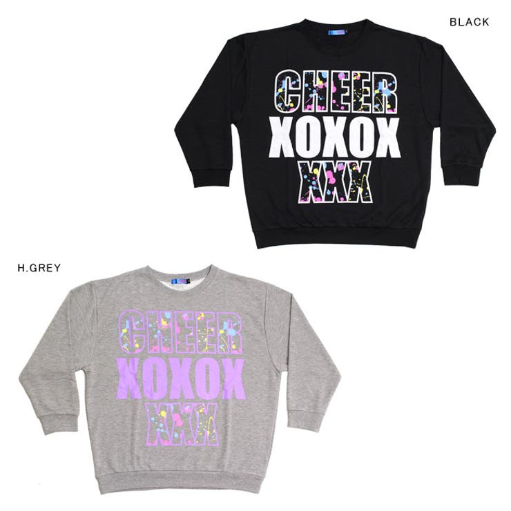 【CHEER】[チアー]ペイントロゴBIGトレーナー【ダンスヒップホップキッズレディースアスレジャーかわいいスウェットロゴcheerチアー】【】