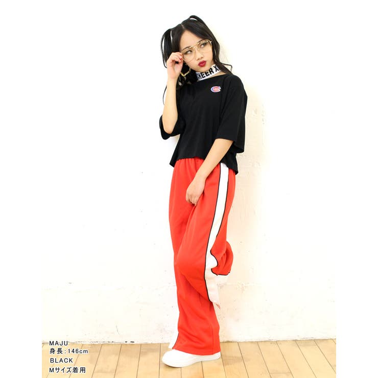 ショートTシャツ【CHEER】[チアー]ワンポイントワッペンロゴショート丈TEE【ダンス衣装ヒップホップおしゃれかわいいプチプラへそ出しチアレディースキッズジュニアスポーツアスレジャーフィットネスヨガ】【ショート丈T】