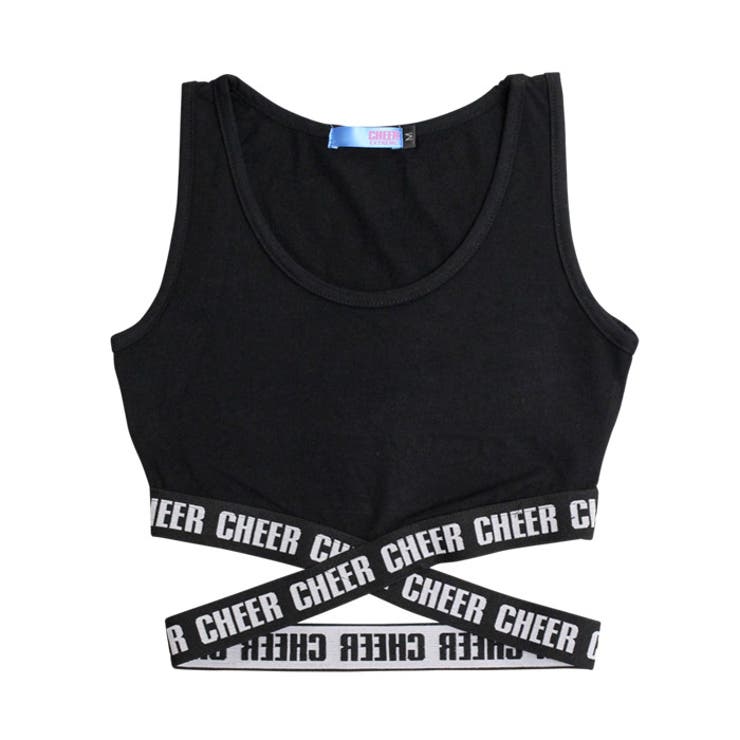 cheer 札幌 tokubetsu 【黒】 ショート タンク ロゴテープ[品番：CROW0000122]｜CHEER（チアー