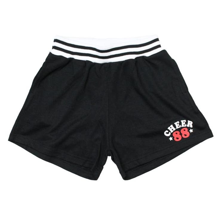 ちあぱんスウェット【CHEER】[チアー]ラインリブスウェットショートパンツ【チアキッズダンス衣装ヒップホップレッスン着ジャズショーパン短パンナンバリングおしゃれかわいいレディースジュニア韓国子供服】
