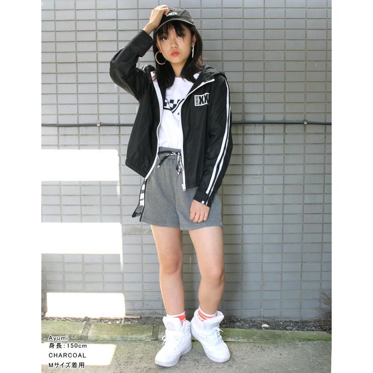 ちあぱんライン【CHEER】[チアー]サイドファスナーデザインスウェットショートパンツ【チアちあぱんキッズダンス衣装ヒップホップサイドラインレッスン着ジャズショーパン短パンおしゃれレディースジュニア韓国子供服】