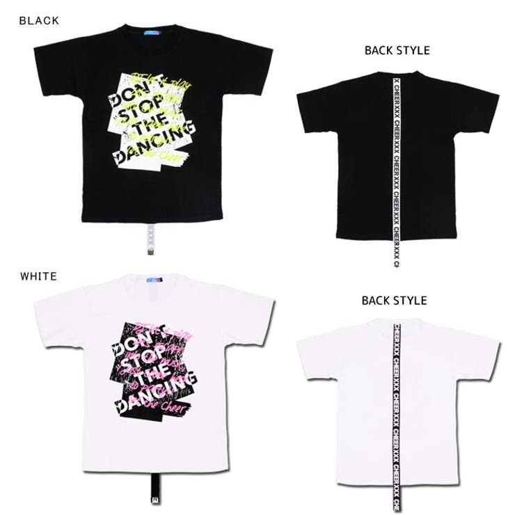 Tシャツ大きめ【CHEER】[チアー]発泡プリントメッセージBIGTEE【ダンス衣装ヒップホップしっぽネオンカラービッグシルエットゆったりチアレッスン着レディースキッズジュニア韓国子供服おしゃれかわいい】【ビッグT】