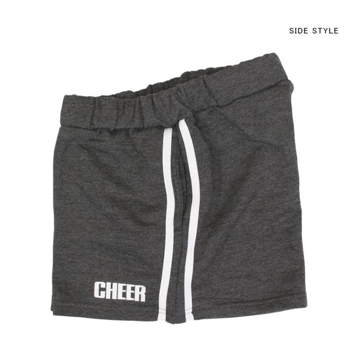 ちあぱんライン【CHEER】[チアー]サイドラインスウェットショートパンツ【チアキッズダンス衣装ヒップホップサイドラインレッスン着ジャズショーパン短パンおしゃれレディースジュニア韓国子供】【ライン入り】