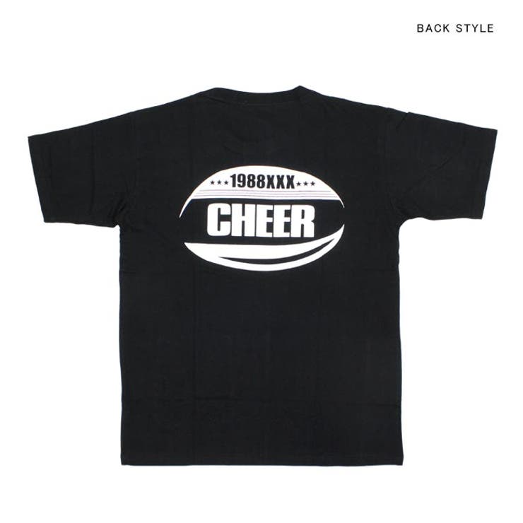 Tシャツ大きめ【CHEER】[チアー]チェッカーフラッグXXXバックロゴBIGTEE【ダンス衣装ヒップホップビッグシルエット半袖チアレッスン着市松模様レディースキッズジュニア韓国子供服おしゃれかわいい】【ビッグT】