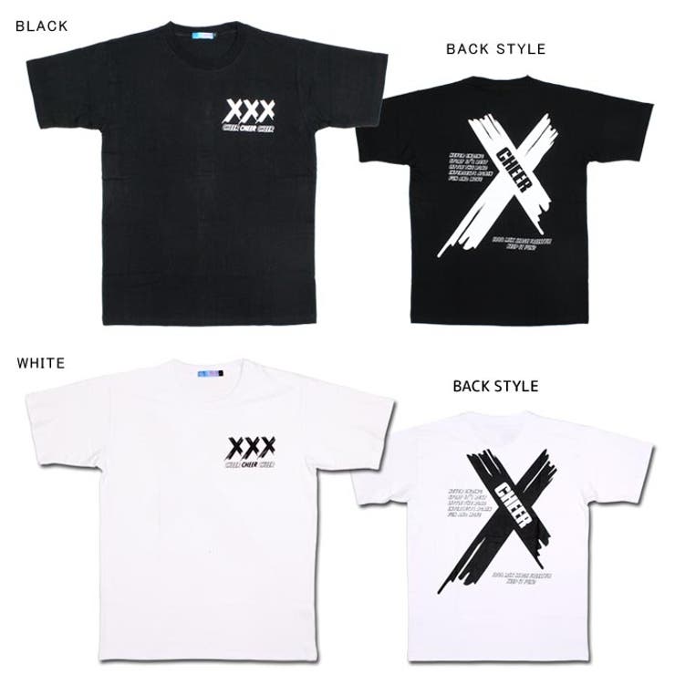 Tシャツ大きめ【CHEER】[チアー]XXXロゴバックプリントBIGTEE【ダンス衣装ヒップホップビッグシルエットゆったりチアレッスン着レディースキッズジュニア韓国子供服おしゃれかわいい】【ビッグT】