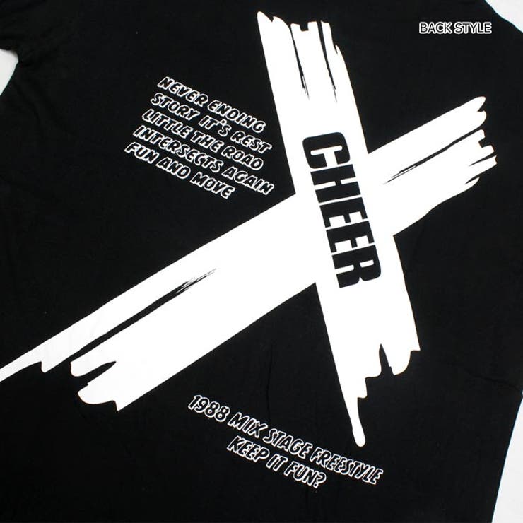 Tシャツ大きめ【CHEER】[チアー]XXXロゴバックプリントBIGTEE【ダンス衣装ヒップホップビッグシルエットゆったりチアレッスン着レディースキッズジュニア韓国子供服おしゃれかわいい】【ビッグT】
