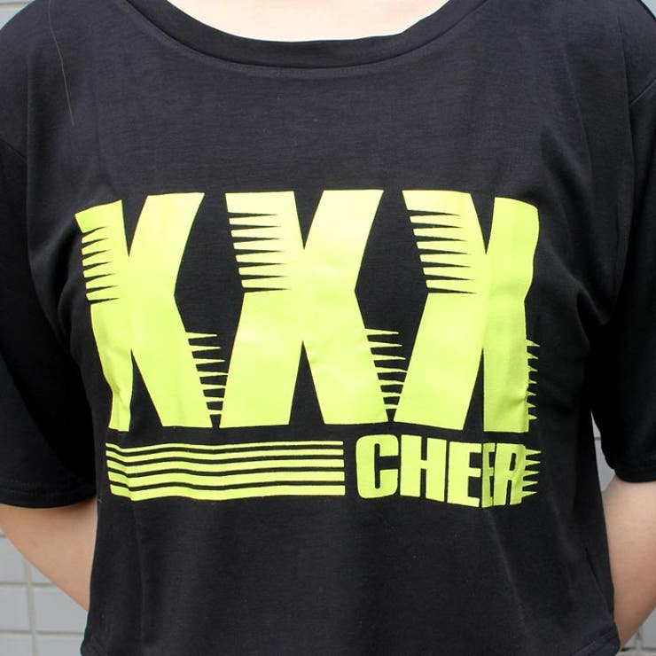 ショート丈 Tシャツ XXX[品番：CROW0000274]｜CHEER【WOMEN