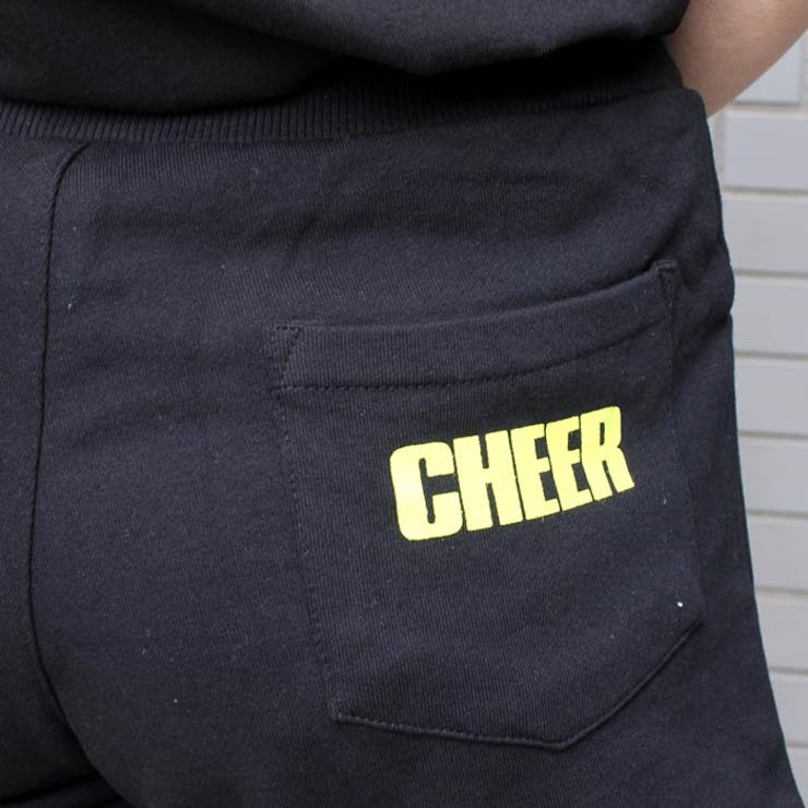 ちあぱん【CHEER】[チアー]ナンバリングロゴスウェットショートパンツ【ネオンカラー裏毛チアキッズダンス衣装ヒップホップサイドラインレッスン着ジャズショーパン短パンおしゃれレディースジュニア韓国子供】
