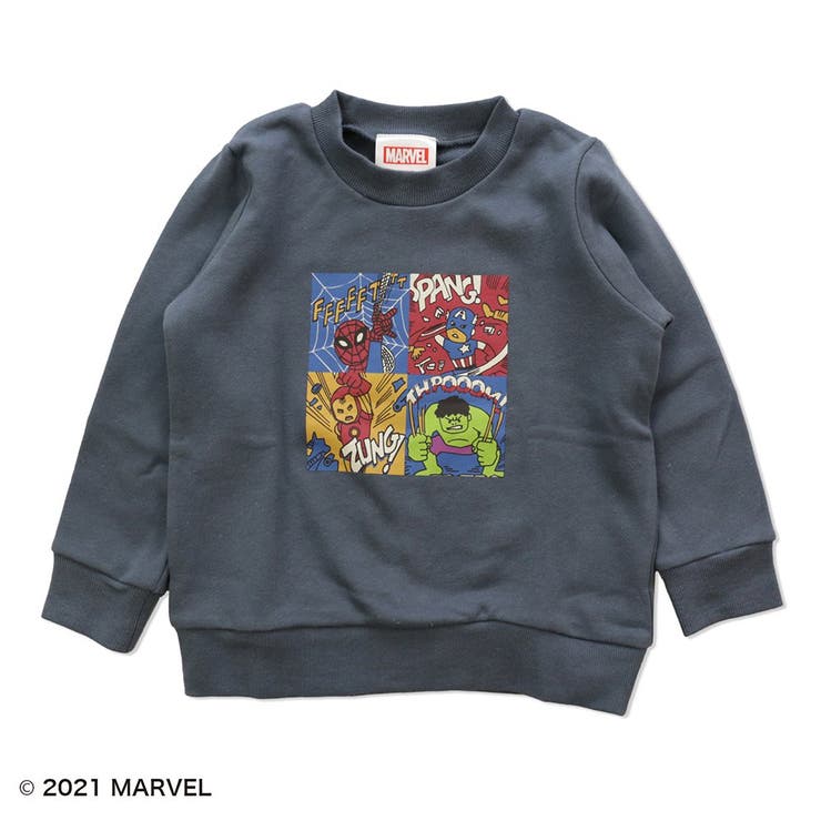 マーベル キャラクター裏毛トレーナー 子供服[品番:HU000003395 マーベル キャラクター裏毛トレーナー 子供服[品番:HU000003395