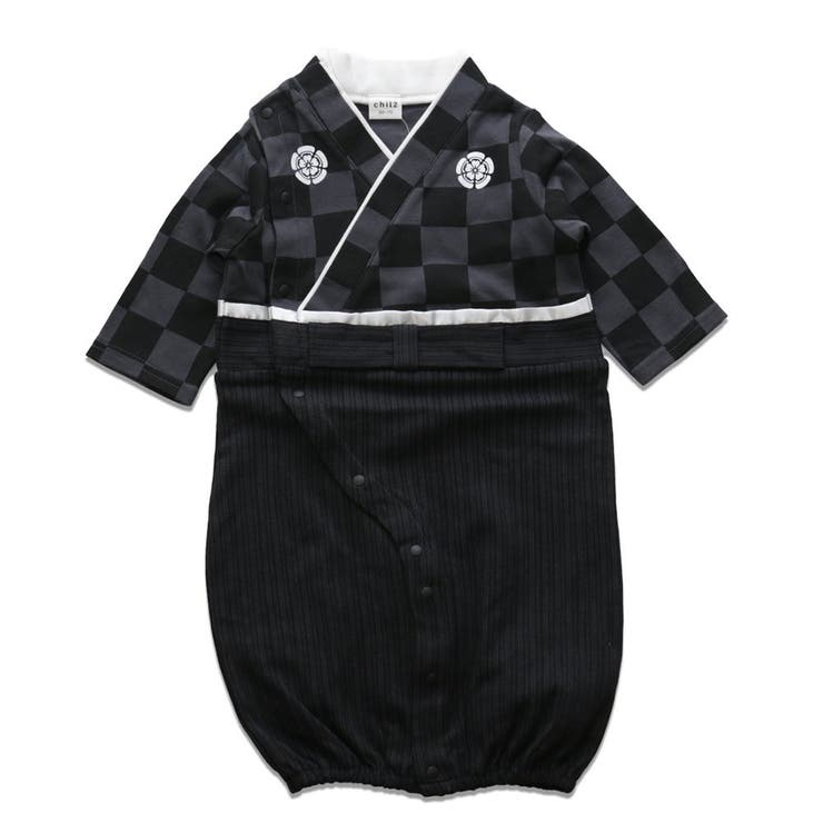 市松黒色
