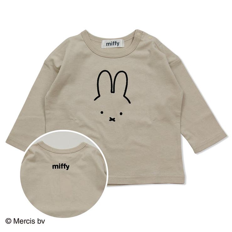 Aフェイス/クリーム | 子供服 Tシャツ 長袖 | chil2