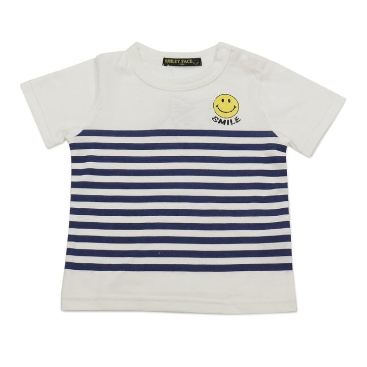 スマイリーフェイス 半袖Tシャツ 子供服[品番：HU000003086