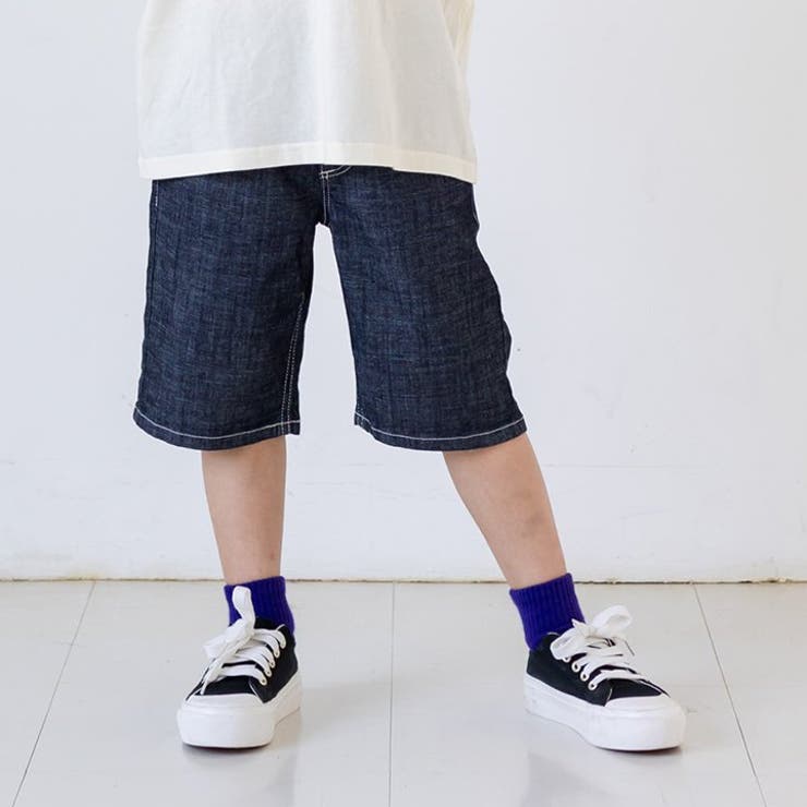 EDWIN デニムハーフパンツ 子供服[品番：HU000003493]｜chil2