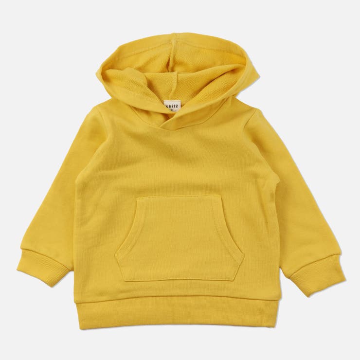 イエロー | 子供服 パーカー 無地 | chil2