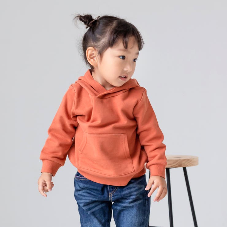 テラコッタ | 子供服 パーカー 無地 | chil2