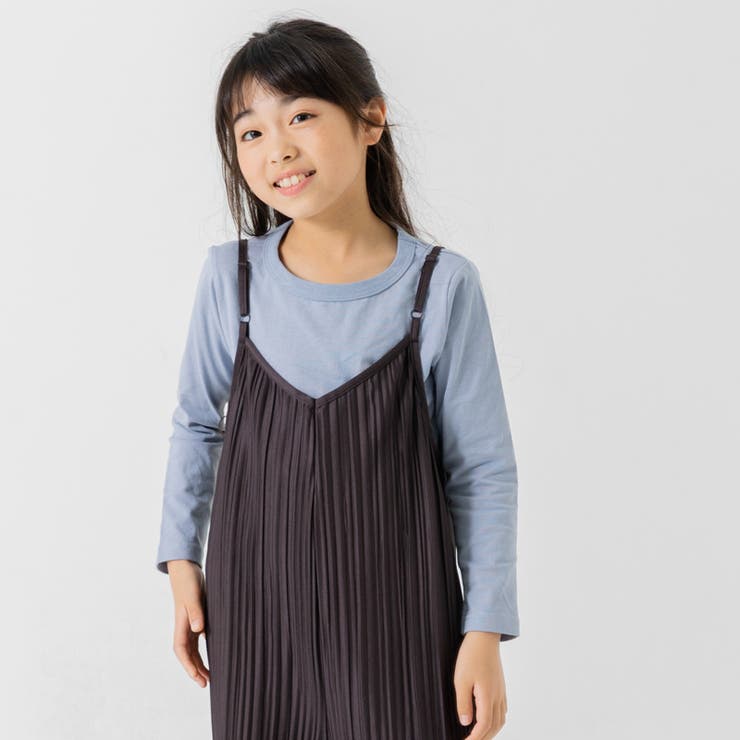 サックス | 無地 長袖Tシャツ 子供服 | chil2
