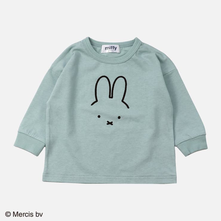 Cフェイス/ミント | 子供服 長袖 Tシャツ | chil2