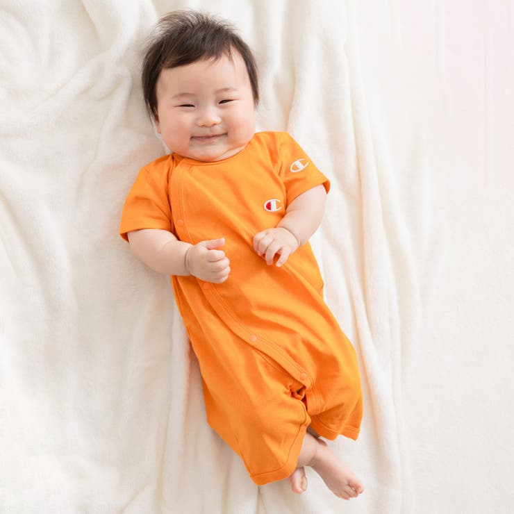 子供服 チャンピオン 半袖ロンパース[品番：HU000003608]｜chil2