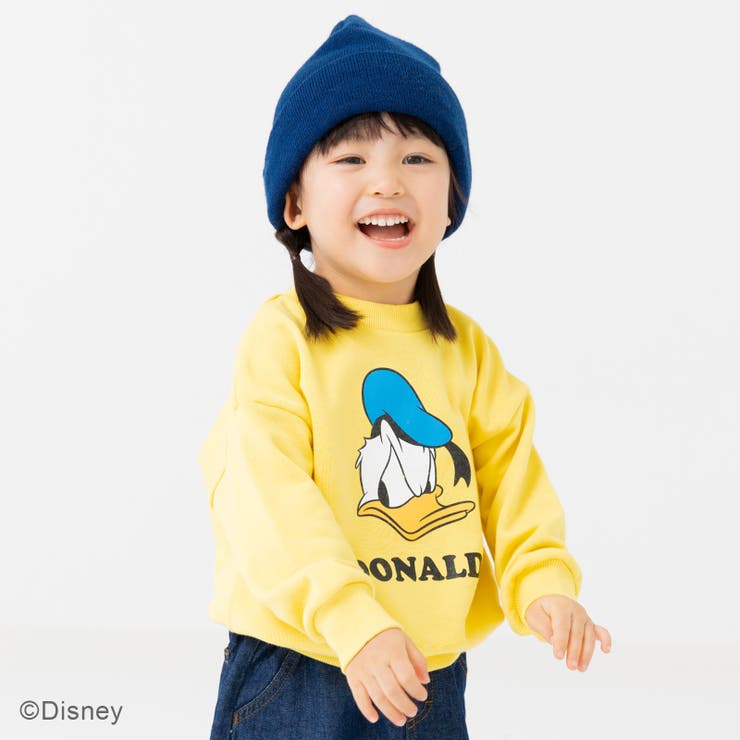 イエロー | ドナルドダック キッズ トレーナー | chil2