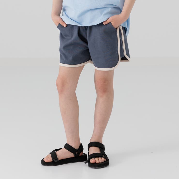 キッズ ショートパンツ 無地[品番：HU000003852]｜chil2