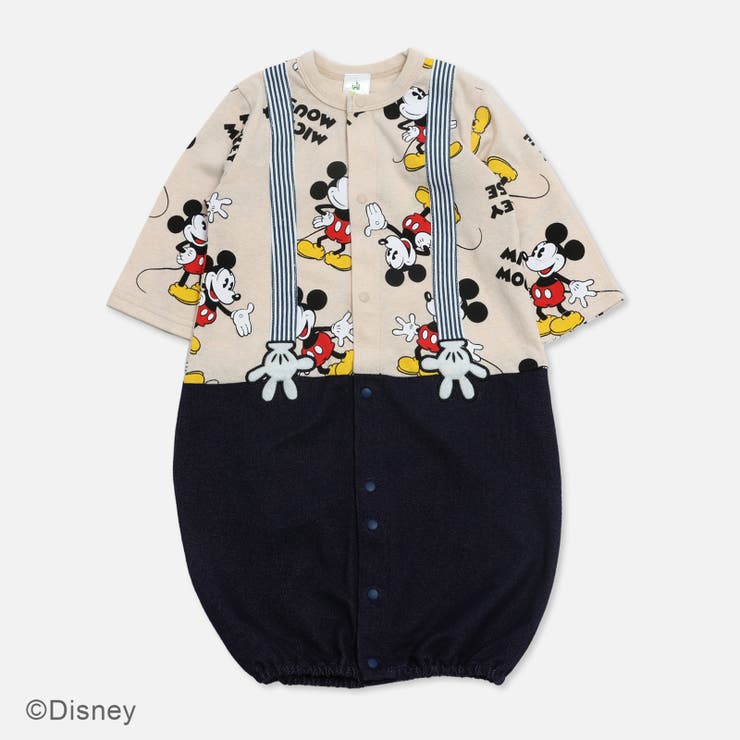 クリーム | ミッキーマウス 長袖 ツーウェイオール | chil2