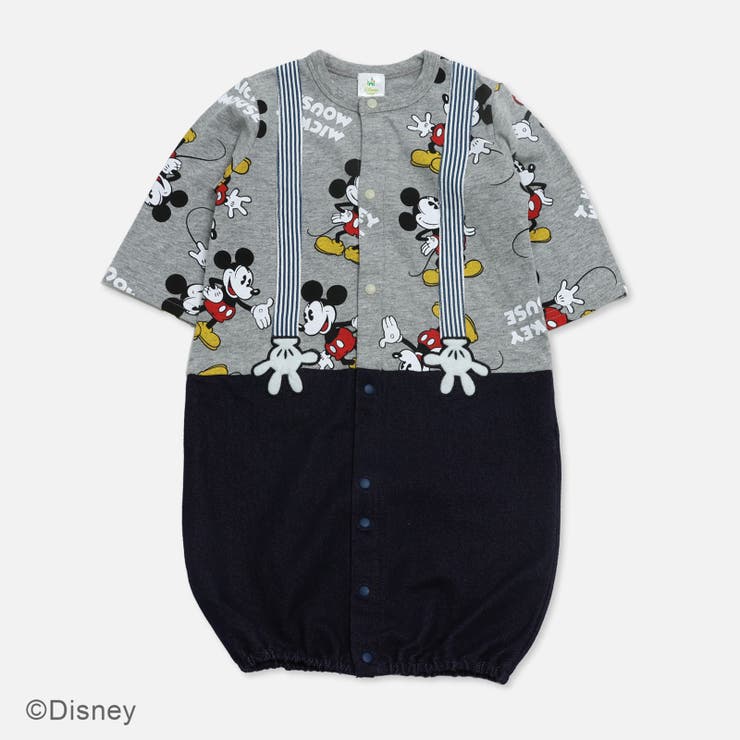 グレー | ミッキーマウス 長袖 ツーウェイオール | chil2