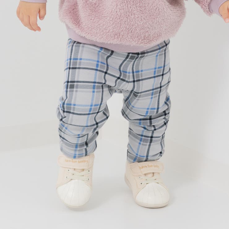 Kチェック/グレー | キッズ レギンス パンツ | chil2