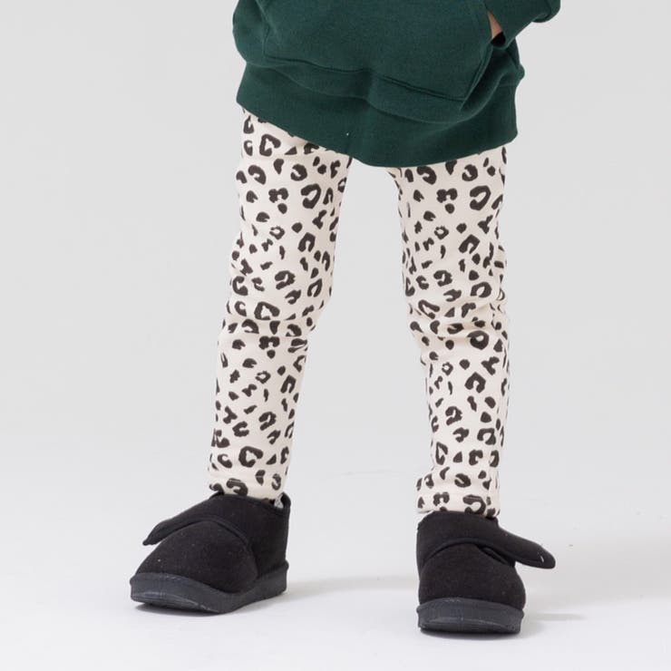 Pレオパード/ホワイト | キッズ レギンス パンツ | chil2