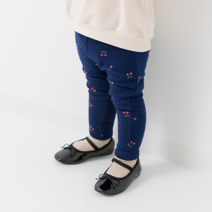 Rさくらんぼ/ネイビー | キッズ レギンス パンツ | chil2