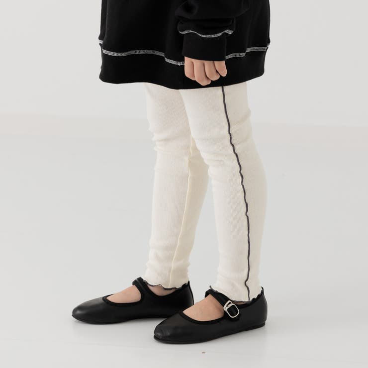 クリーム | 配色メロウ 10分丈 レギンスパンツ | chil2