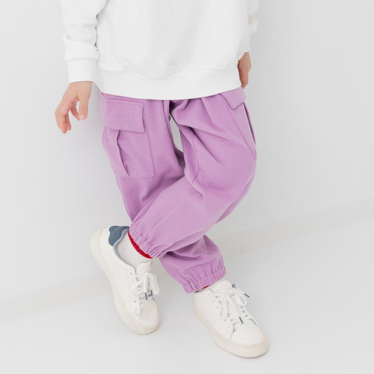 ラベンダー | キッズ カーゴパンツ ストレッチ | chil2