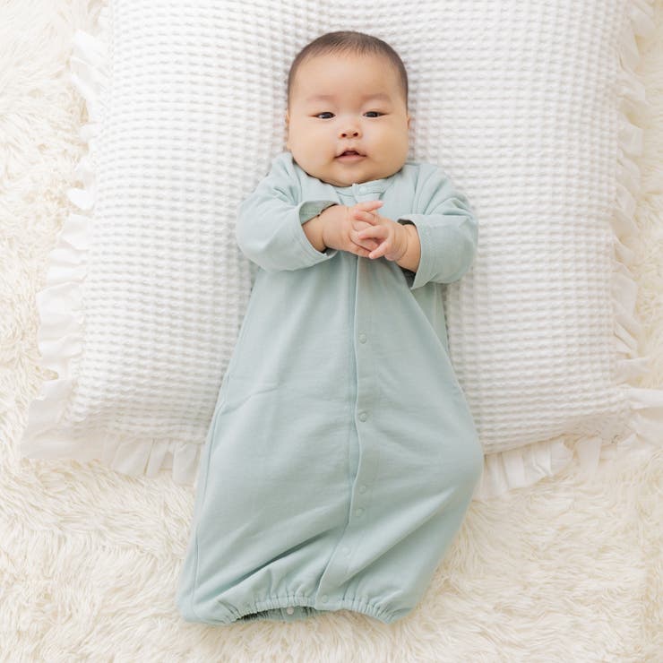 ミント | ツーウェイオール 綿100％ ロンパース | chil2