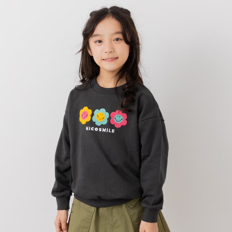 チャコール | スマイリー ニコちゃん トレーナー | chil2
