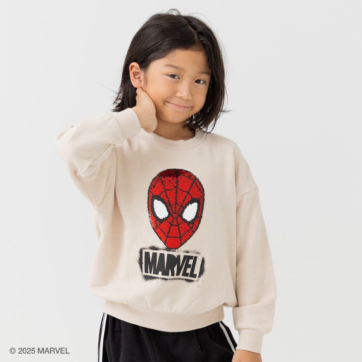 Cスパンコール/クリーム | マーベル トレーナー キッズ | chil2