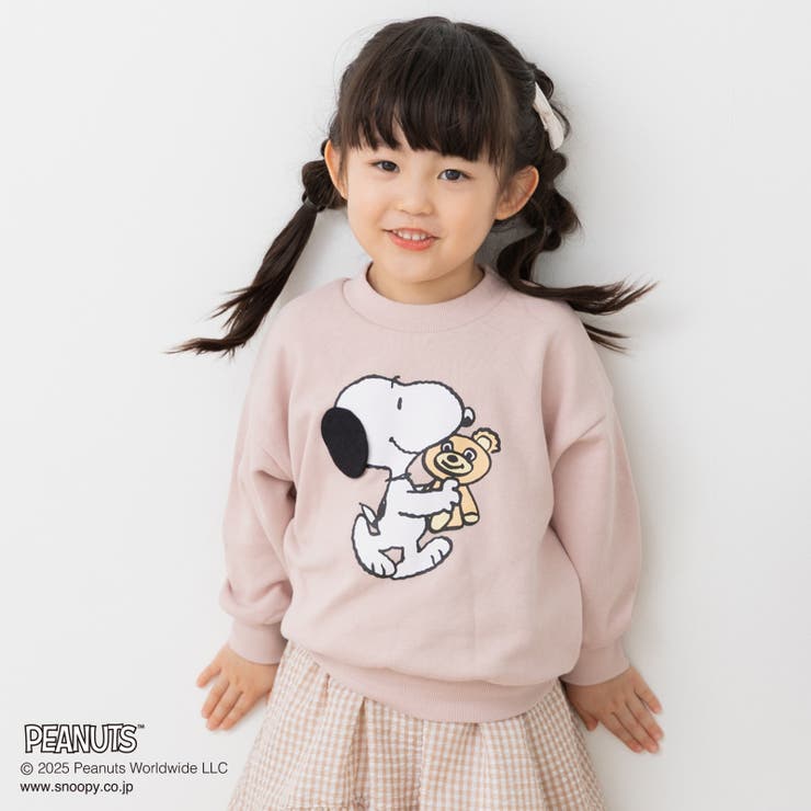 Bセットイン/スモークピンク | ピーナッツ スヌーピー トレーナー | chil2