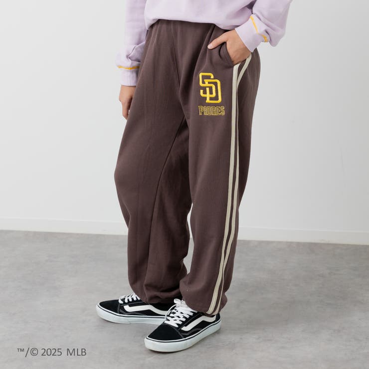 パドレス/ブラウン | MLB 脇ライン スウェットパンツ | chil2