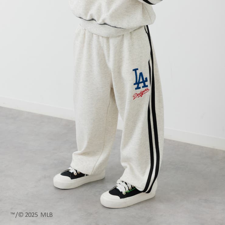 ドジャース/オートミール | MLB 脇ライン スウェットパンツ | chil2