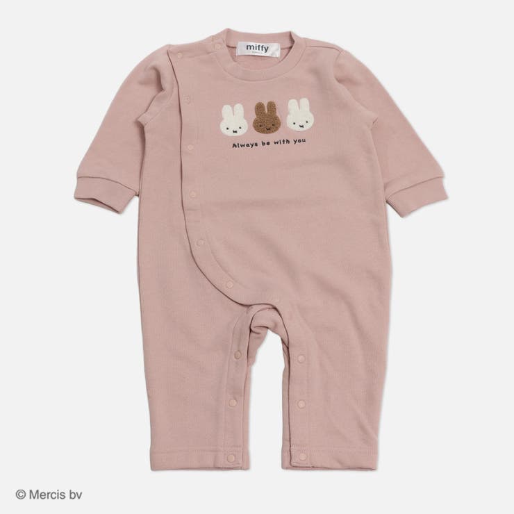 Cサガラ/スモークピンク | ミッフィー 長袖 ロンパース | chil2